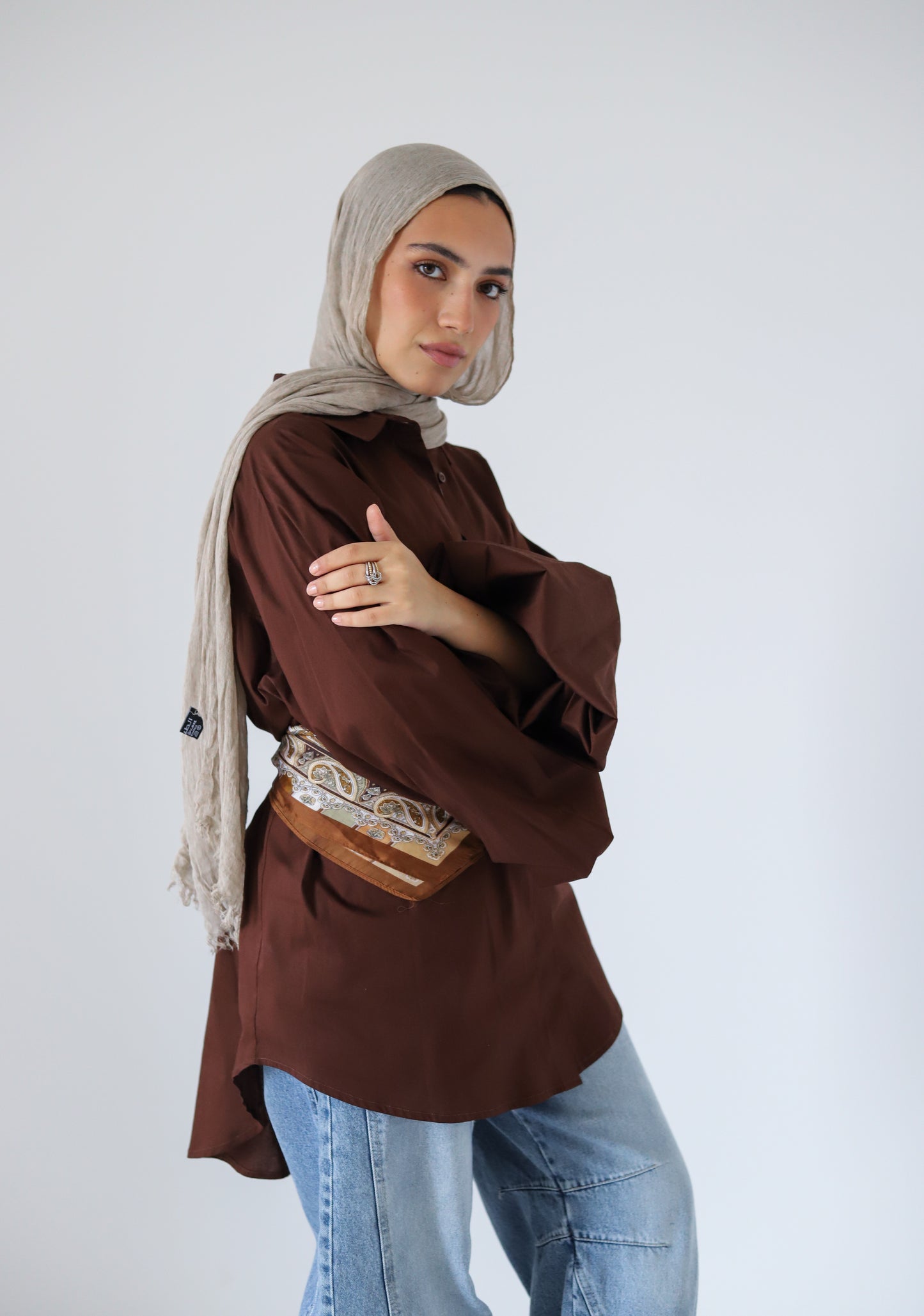 Jumper Shirt — Brown