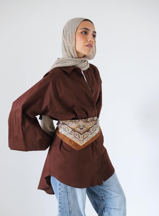Jumper Shirt — Brown