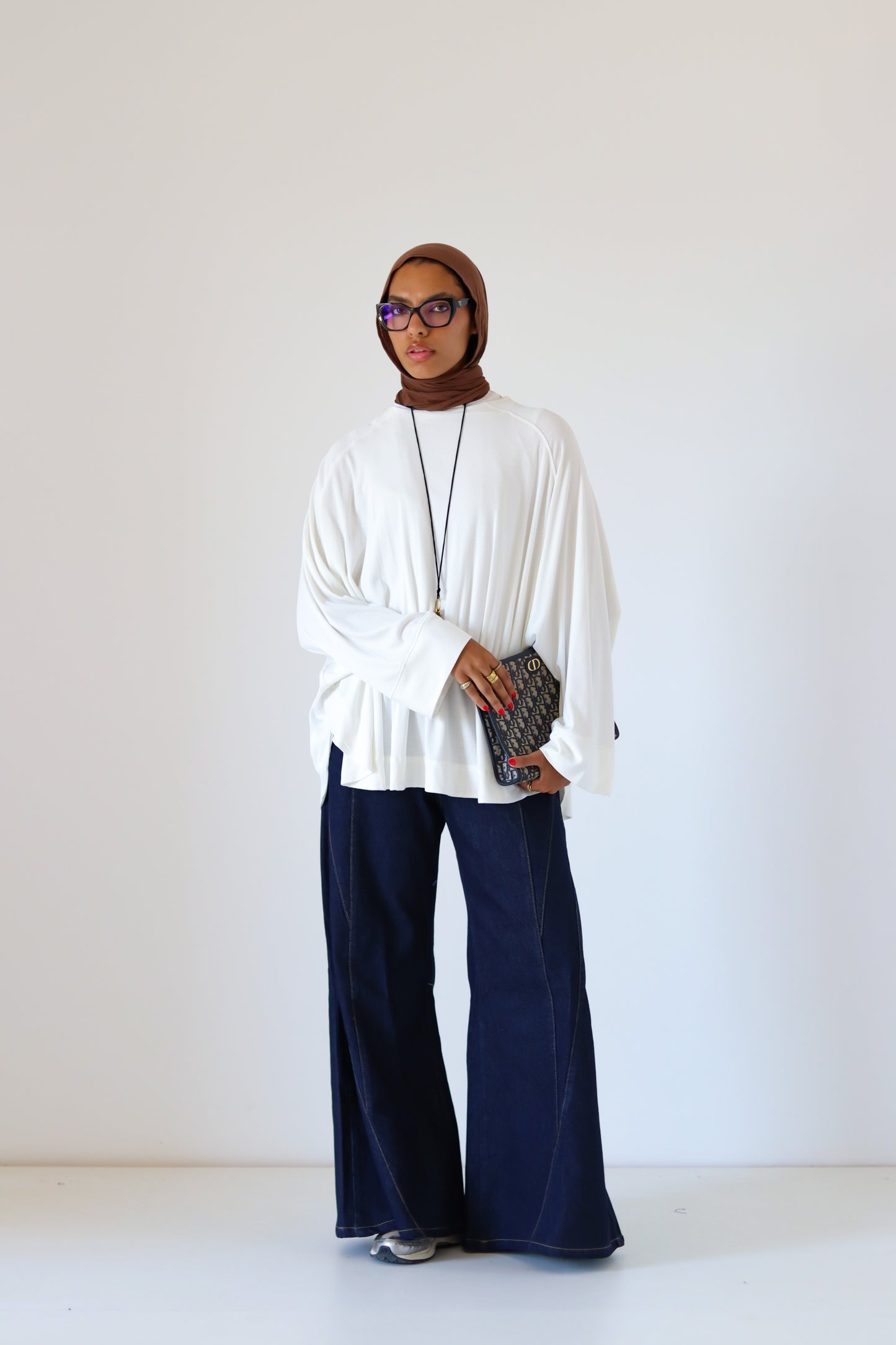 Wingo Pleated Top — Offwhite