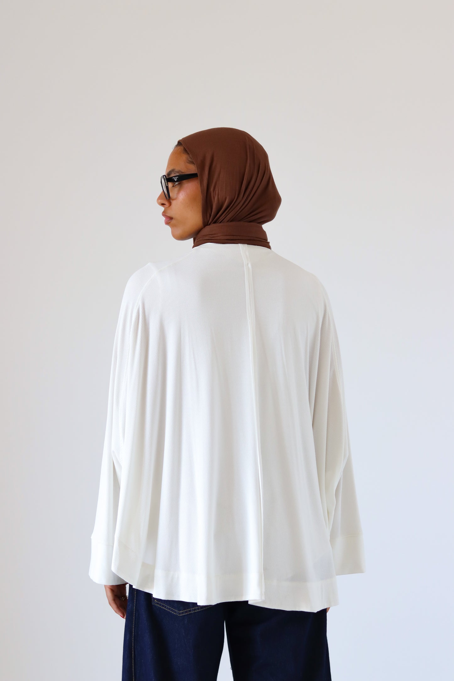 Wingo Pleated Top — Offwhite
