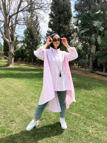 Flowy Shirt in Baby Pink