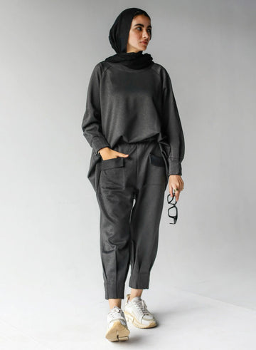 Dark Grey Airy Set