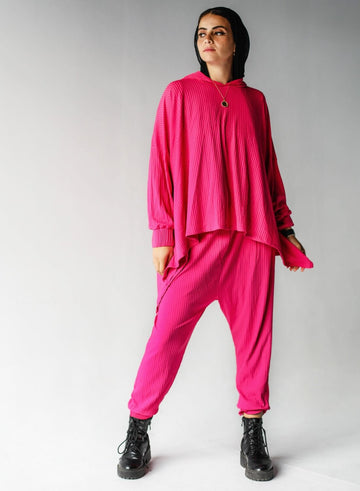 Pleated Fushia Juggle Set