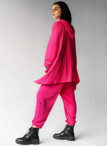 Pleated Fushia Juggle Set