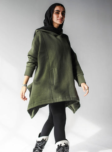 Olive Wiggly Hoodie